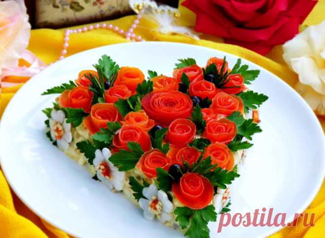Салат "Розовый блюз"