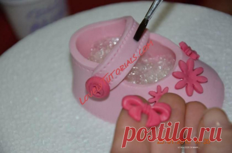 детские сандалики, пинетки, туфельки, сапожки, трафареты|gumpaste baby shoes tutorials,baby booties,templates - Страница 10 - Мастер-классы по украшению тортов Cake Decorating Tutorials (How To's) Tortas Paso a Paso