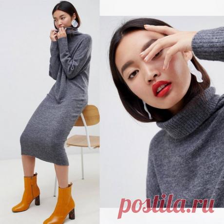 Платье-свитер в образах — Красота и мода