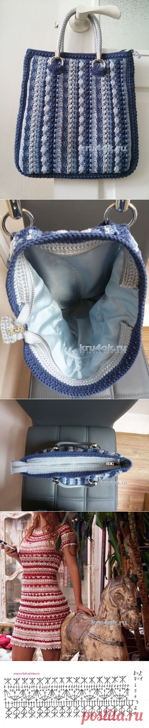 Сумочка связанная крючком. Работа Анны Николаевой