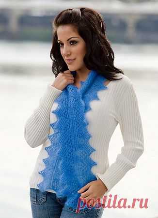 Ажурный шарфик Carol's Mountain Stream Scarf!.