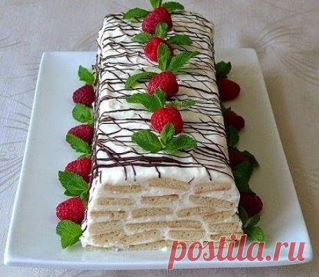 Лучшие кулинарные рецепты: Торт "Медовое полено"