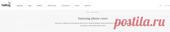 Samsung Phone Cases | Slim Leather Cases for S22 | Bellroy
