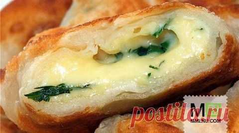 Кефирные конвертики с сыром - кулинарный рецепт. Миллион Меню
