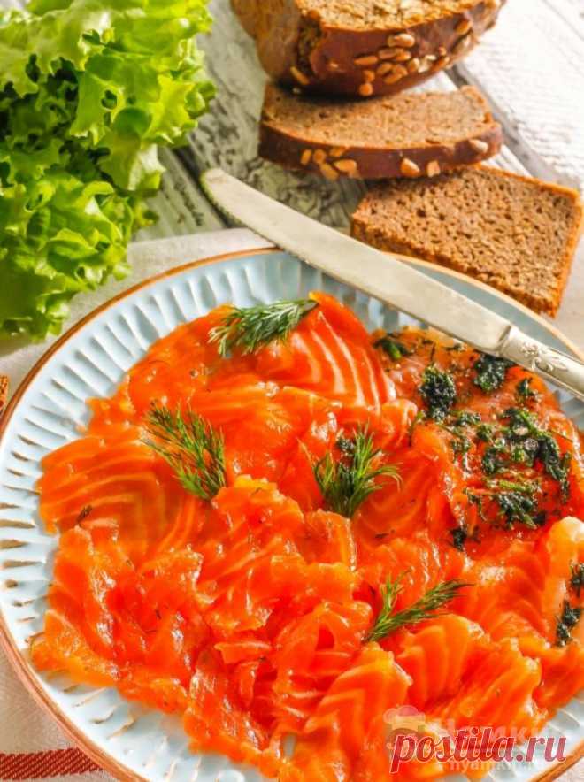 Граавилохи из лосося с укропом