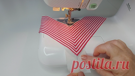 Швейный трюк по соединению рисунка в углах с помощью скотча или сшивания мелких деталей (печворк)