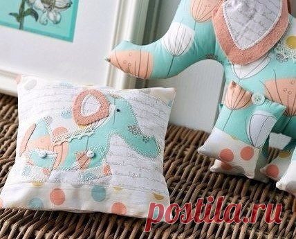 Слоники - забавные подушки-игрушки. Выкройки.