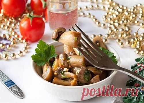 Быстрые маринованные шампиньоны - рецепт с пошаговыми фото / Меню недели