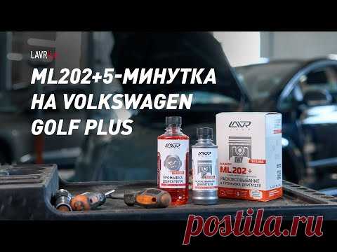#LAVRlive раскоксовка ML202 + 5-минутная промывка двигателя Volkswagen Golf Plus