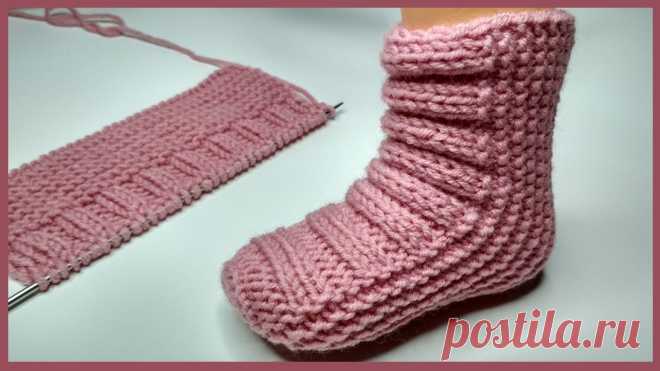Детские носочки на 2 спицах. Носочки для новорожденных и деток постарше Простые очаровательные носочки на 2 спицах. Носочки можно связать для новорожденных и для деток более старшего возраста - достаточно увеличить количество ряд...
