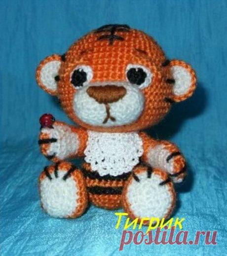 вязаный тигренок