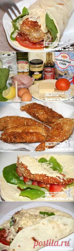 Лаваш-ролл Цезарь