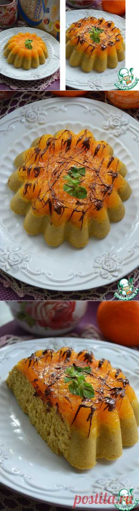 Кофейный пирог с мандаринами - кулинарный рецепт