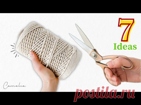 Посмотрите, что я сделал с веревкой! 7 Amazing Rope DIY Ideas