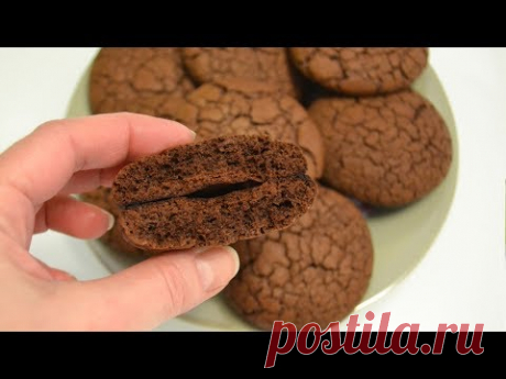 Вкусное ШОКОЛАДНОЕ печенье с трещинками