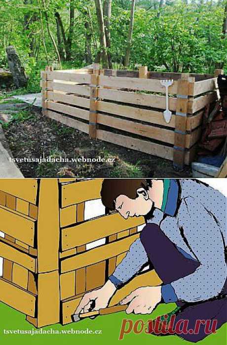 Компостер из поддонов за 6 шагов :: Цветущая дача