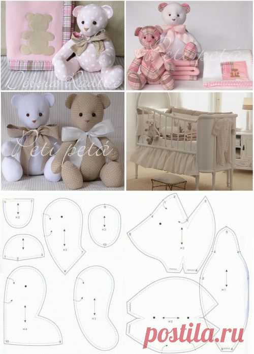 Шьем винтажного медвежонка для детской / Шитьё / В рукоделии
