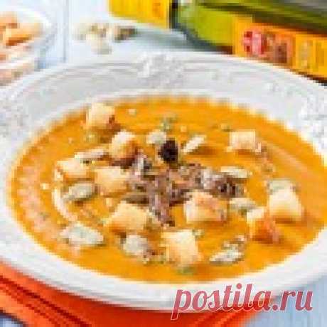 Тыквенный суп-пюре с белыми грибами Кулинарный рецепт