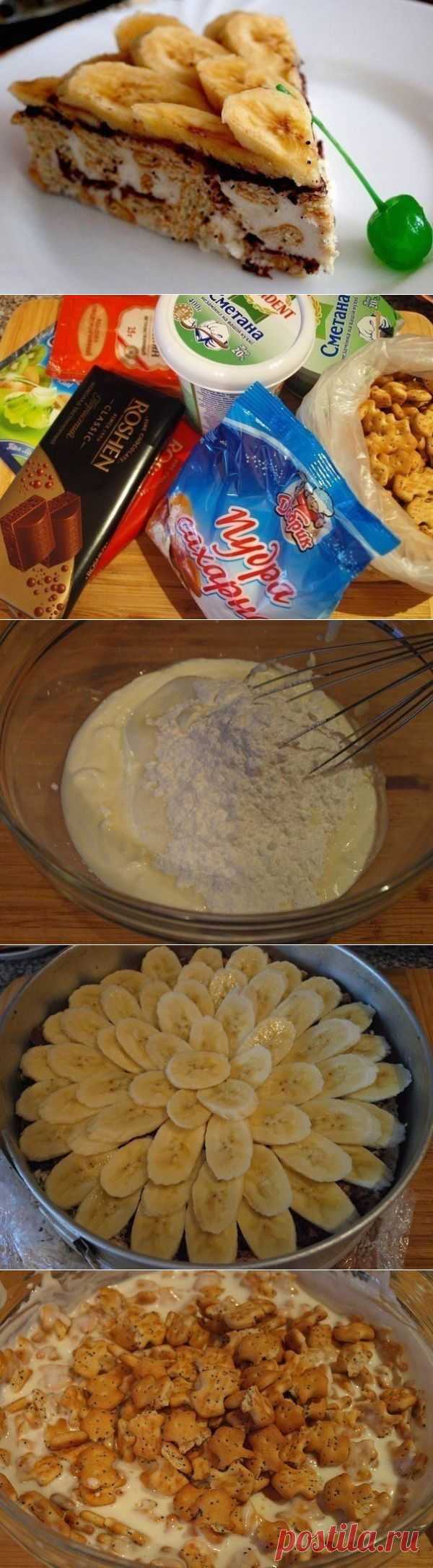 Сметанный торт из крекера | Банк кулинарных рецептов