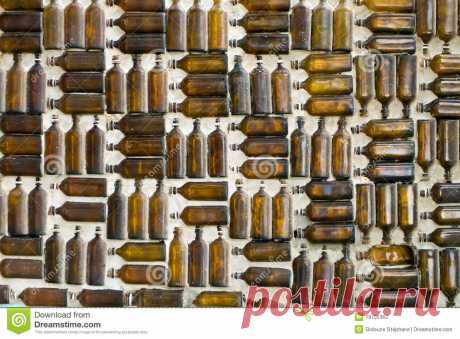 Glass Bottle Wall Stock Photography - Image: 19705362