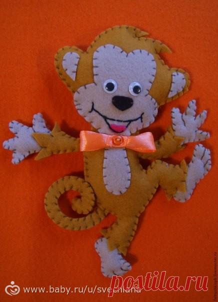 Шьем веселую обезьянку из фетра.МК. Идеи Новогодних подарков - на бэби.ру