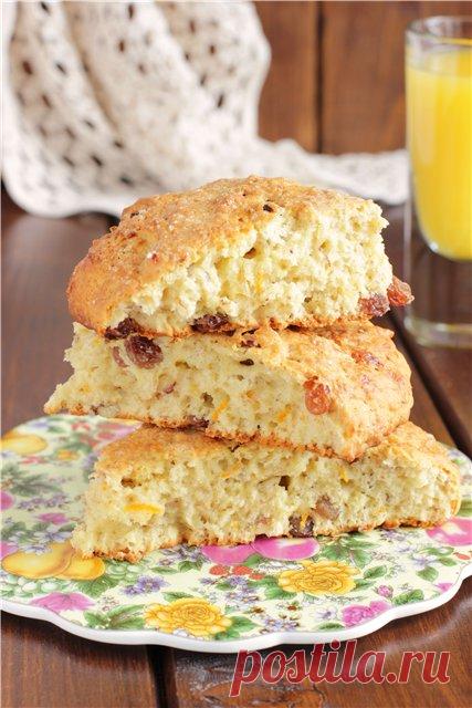 Апельсиновые сконы (по рецепту из книги Елены Чекаловой 