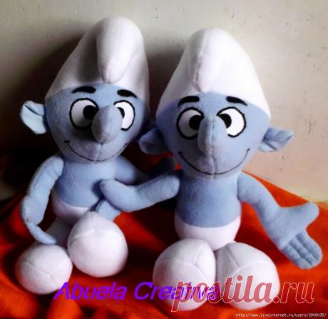 Совместные посиделки. Шьем и вяжем Смурфика..