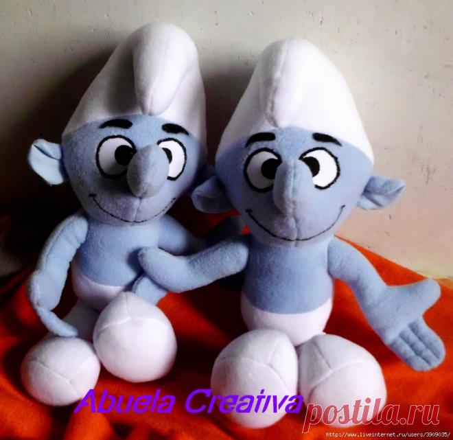 Совместные посиделки. Шьем и вяжем Смурфика..