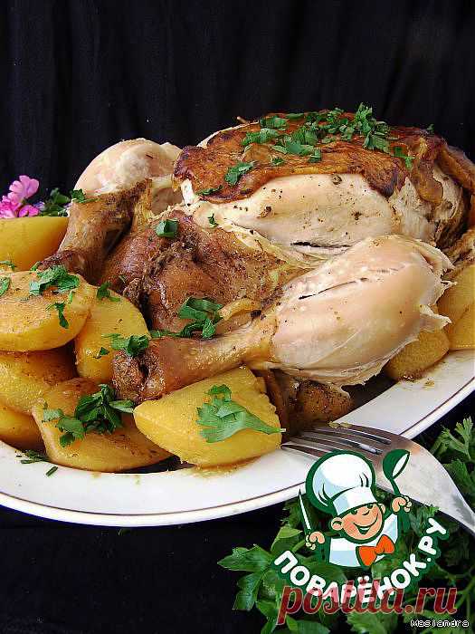 Ароматная курочка с картошкой в мультиварке - кулинарный рецепт