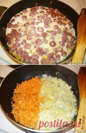 Спагетти с соусом из фрикаделек