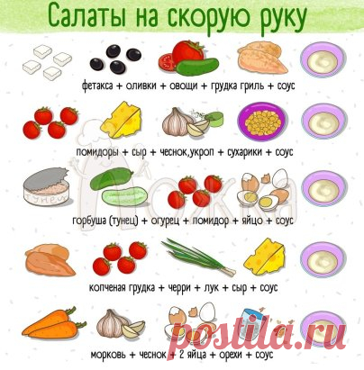 #полезное  #пригодится  #салаты