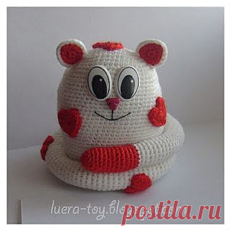 Вяжем крючком игрушки. Кот - амурчик.