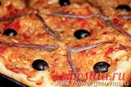 Писсаладьер (французский луковый пирог). Фото-рецепт / Готовим.РУ