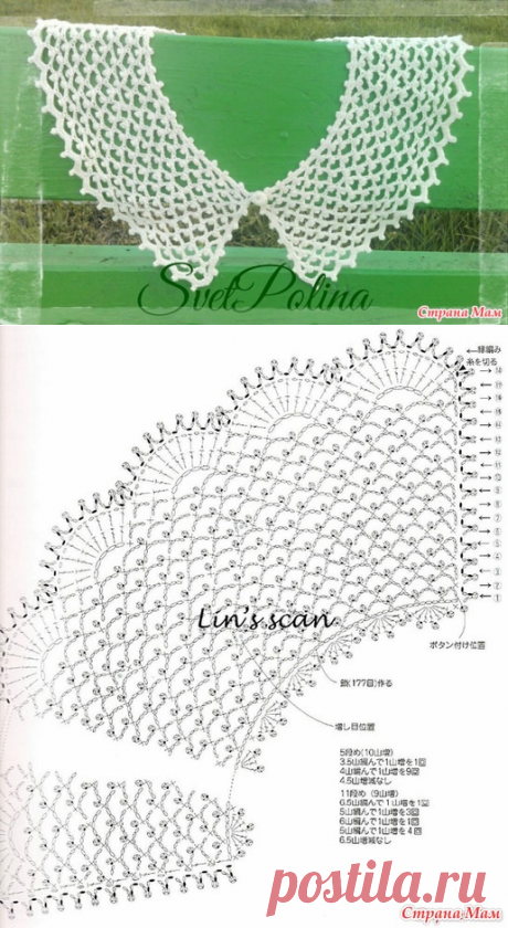 Ажурный воротничок. - Хенд-Мейд | HANDMADE - Страна Мам