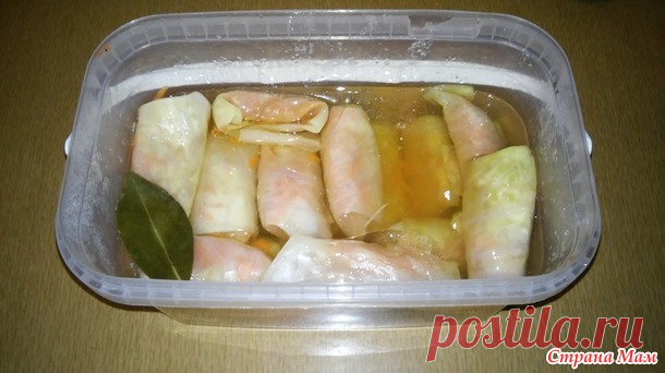 Маринованные капустные рулеты. - Страна Мам