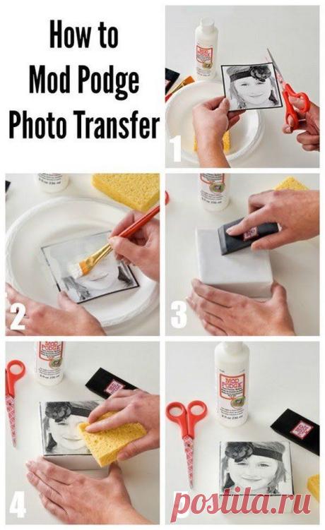 DIY Photo Blocks. Transfer photo image into a block with Mod Podge! Easy and quick to do in several minutes! Now, it can make a perfect gift for any holiday or birthday!