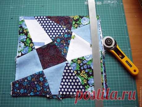 Лоскутное одеяло. Техника крейзи для начинающих.