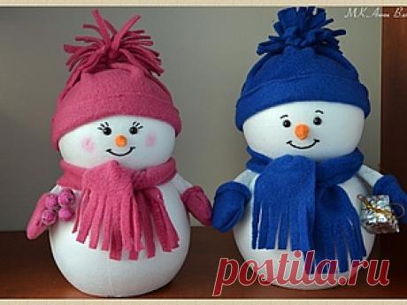 МК Снеговичка - просто и быстро! - Ярмарка Мастеров - ручная работа, handmade