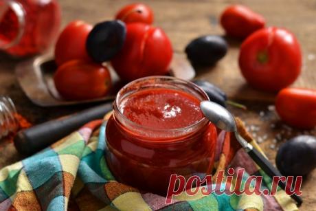 Домашний кетчуп из помидоров и слив на зиму