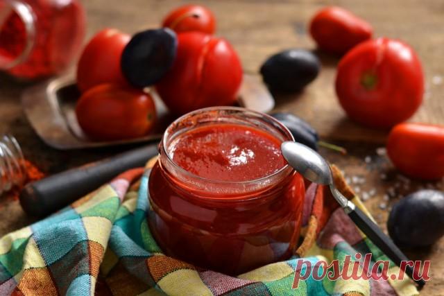 Домашний кетчуп из помидоров и слив на зиму