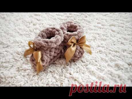 #МК Пинетки из Alize Puffy | Booties from Alize Puffy