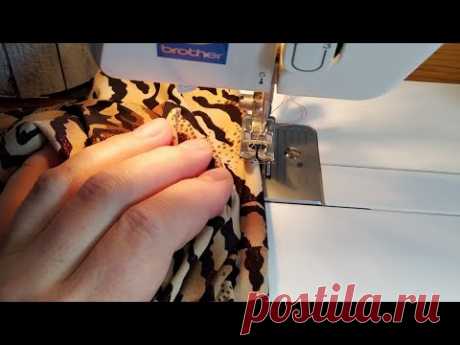 DIY. Как легко строчить трикотаж на швейной машинке. Швейный лайфхак