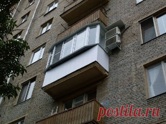 Остекление балконов выносом, выносное остекление, цена, фото