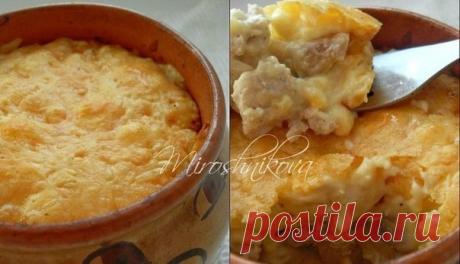 Жюльен с курицей и грибами