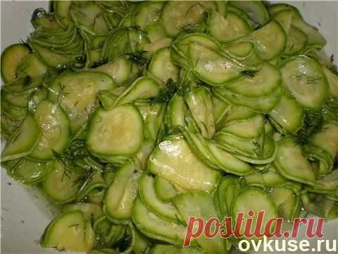 Маринованные кабачки мгновенного поедания - Простые рецепты Овкусе.ру