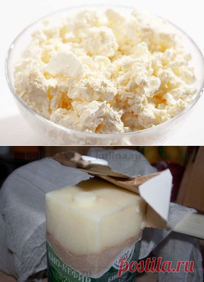 Как сделать домашний творожок из замороженного кефира | Четыре вкуса