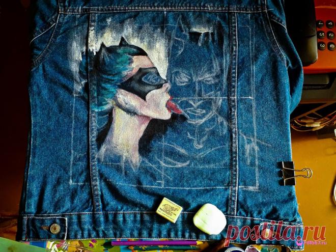 Рисуем акриловыми красками по ткани. Поэтапно | Юлия Захарина | Яндекс Дзен