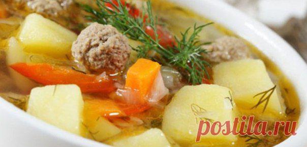 🍲 Суп с куриными фрикадельками и овощами 🍲  / Здоровый аппетит