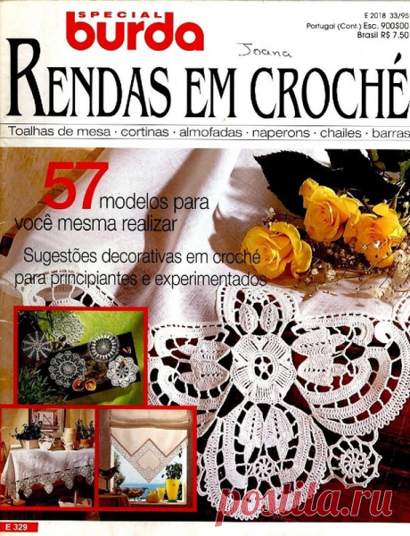 Burda special E329 1995 PORT - Rendas em croche.