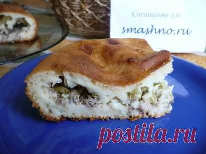 "Пятиминутный" рыбный пирог - пошаговый рецепт с фото
